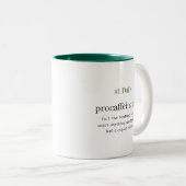 #1 Papa Personalisierter Procaffeinating Zweifarbige Tasse (VorderseiteRechts)