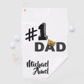 #1 Papa Personalisiertes Golfhandtuch (Insitu)