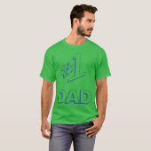 1 Papa retro lustig T-Shirt (Vorne ganz)