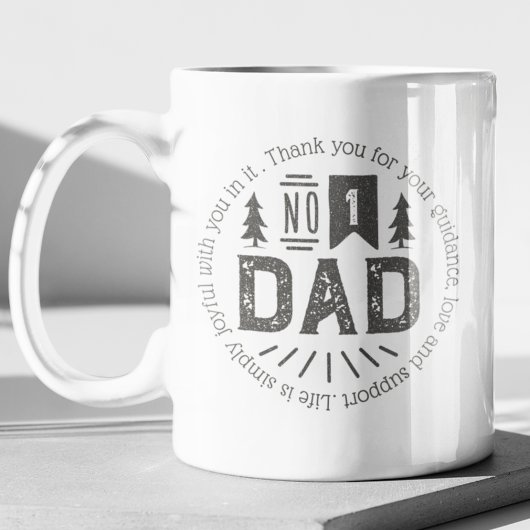 #1 Papa Vintage Vatertag Kaffeetasse