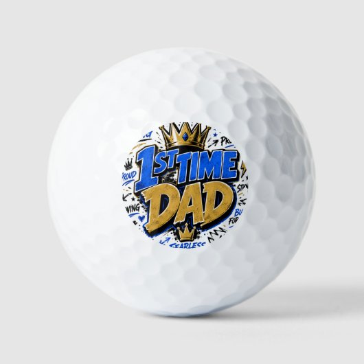 1. Papa: Zweifarben-Kaffee Golfball (Vorderseite)