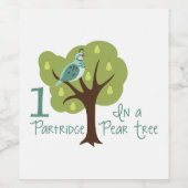 1 Partridge in Birnbaum Weinetikett (Einzelnes Label)