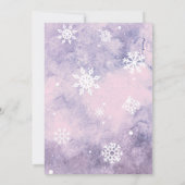 1. Party Einladung zum 1. Geburtstag im Winter (Rückseite)