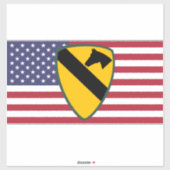 1. Patch für die Cavalry Division United Staaten Aufkleber (Blatt)