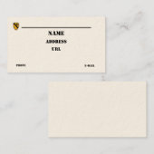1. Patchbusiness Card der Cavalry Division Visitenkarte (Vorne/Hinten)