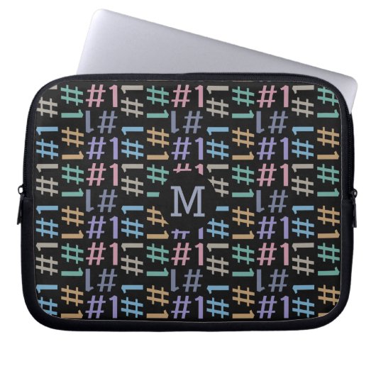 "# 1" Pattern angepasste Laptop-Laptop-Ärmel Laptopschutzhülle (Vorderseite)