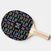 "# 1" Pattern benutzerdefiniertes Pingpongpaddel m Tischtennis Schläger (Seitenansicht)