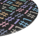 "# 1" Patterns benutzerdefiniertes Monogramm-Schne Schneidebrett (Ecke)