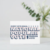 1 Person 1 Stimme Postkarte (Stehend Vorderseite)