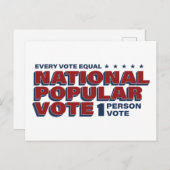 1 Person 1 Votum Postkarte (Vorne/Hinten)