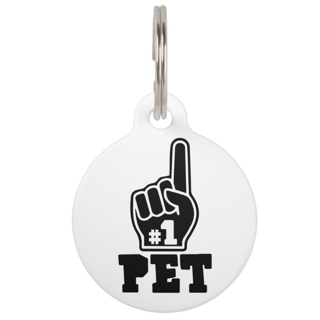 #1 Pet Best Pet Ever Dog Lover Art Pet Haustiermarke (Vorderseite)