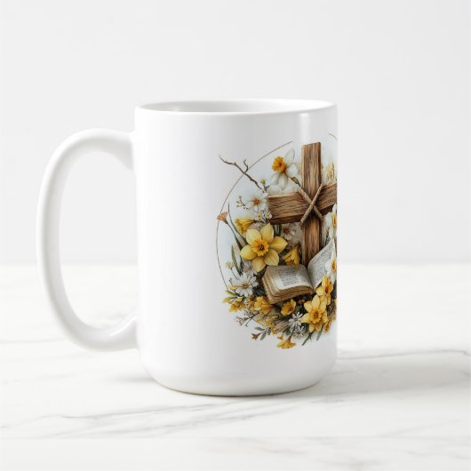 1 Peter 1:3 Living Hope Scripture Art  Kaffeetasse (Links)