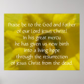1 Peter 1:3 Poster (Vorne)