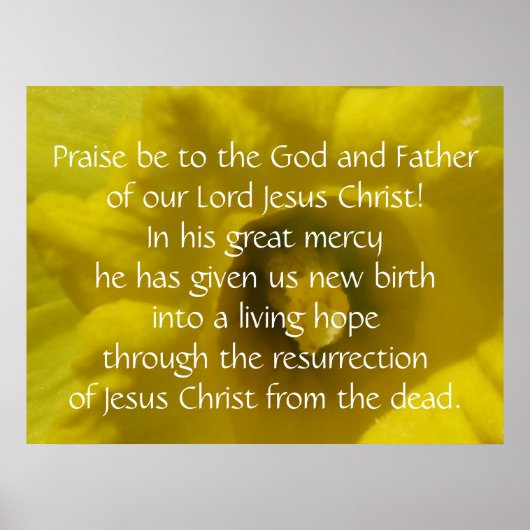 1 Peter 1:3 Poster (Vorne)