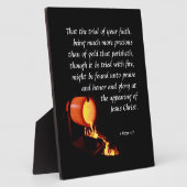 1 Peter 1:7 Plaque Fotoplatte (Seite)