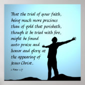 1 Peter 1:7 Poster (Vorne)