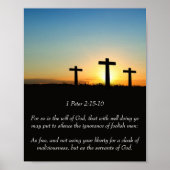 1 Peter 2:15-16 Poster (Vorne)