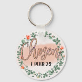 1 Peter 2:9 Christlicher Vers Schlüsselanhänger (Vorderseite)