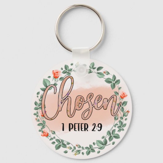 1 Peter 2:9 Christlicher Vers Schlüsselanhänger (Vorderseite)
