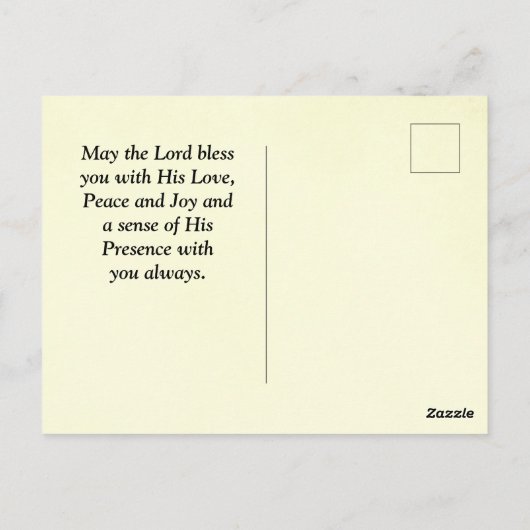 1 Peter 2:9 Du bist ein gewähltes Volk, Bibel Postkarte (Rückseite)