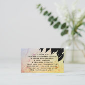 1 Peter 2:9 Du bist ein gewähltes Volk, Bibel Visitenkarte (Stehend Vorderseite)