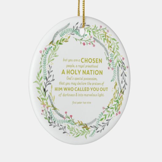 1 Peter-2:9 Keramikornament (Rechts)