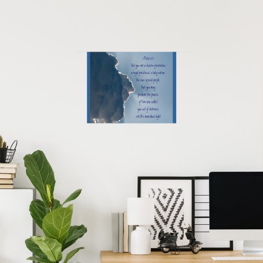 1 Peter 2:9 Schrift Sie sind eine ausgewählte Gene Poster (Heimbüro)