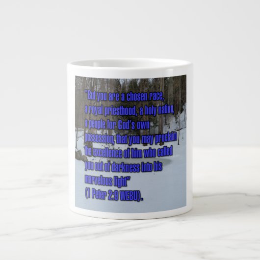 1 Peter 2.9 WEBU-Tasse Jumbo-Tasse (Vorderseite)
