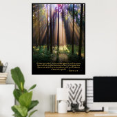 1 Peter 3:12-13 Christliches Bibelverse-Poster Poster (Heimbüro)