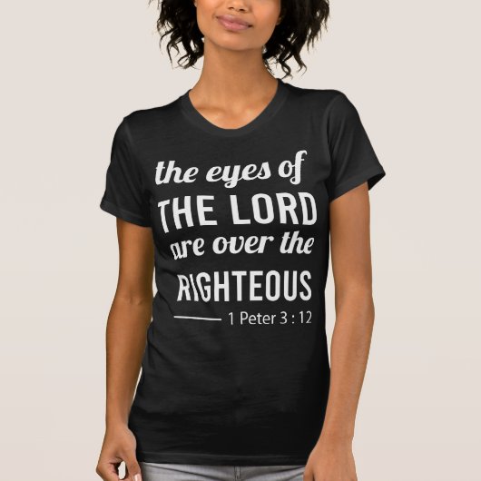 1 Peter 3 : 12 / Slim Fit der Frauen T-Shirt (Vorderseite)