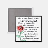 1 Peter 3:15 Magnet (Vorderseite/Rückseite)