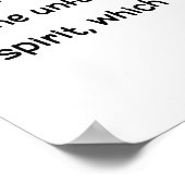 1 Peter 3:3-4 Verse der inneren Schönheit Einfach Poster (Ecke)