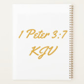 1 Peter 3:7 Bible Verse Kalenderplaner Planer (Rückseite)