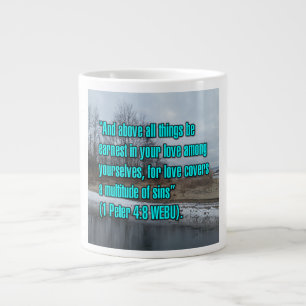 1 Peter 4.8 WEBU-Tasse Jumbo-Tasse