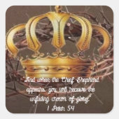 1 Peter 5.4 Aufkleber (Vorderseite)