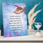 1 Peter 5:6-7 Fotoplatte (Seite)