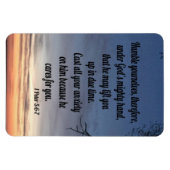 1 Peter 5:6-7 Magnet (Horizontal)