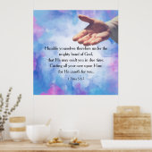 1 Peter 5:6-7 Poster (Küche)