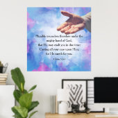 1 Peter 5:6-7 Poster (Heimbüro)