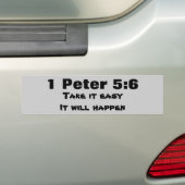 1 Peter 5:6 Sei demütig, es wird geschehen Autoaufkleber (Auf Auto)