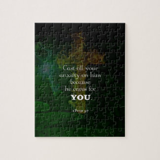 1 Peter 5:7 Bibelverse-Zitat Puzzle