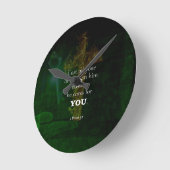 1 Peter 5:7 Bibelverse-Zitat Runde Wanduhr (Winkel)