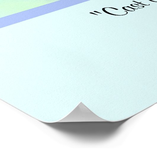 1 Peter 5.7 Christliches Poster (Ecke)