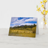 1 Peter-5:7 Ermutigungs-Karte Karte (Gelbe Blume)