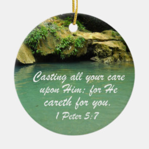 1 Peter 5:7 Keramik Ornament