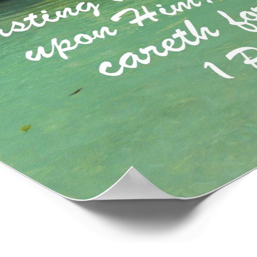 1 Peter 5:7 Poster (Ecke)