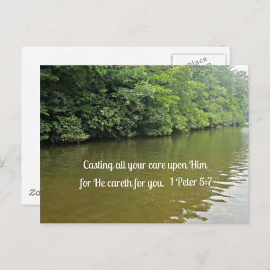 1 Peter 5:7 Postkarte (Vorne/Hinten)