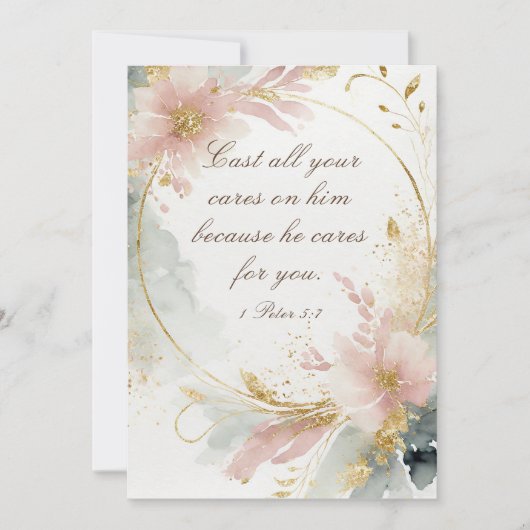 1 Peter 5:7 zerstört alle eure Karten auf seiner B (Vorderseite)