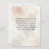 1 Peter 5:7 Zieh deine Angst auf Seine Bibelkarte. (Rückseite)