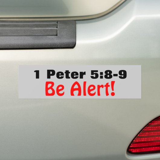 1 Peter-5:8 - 9 sind Alarm des Brüllenlöwes Autoaufkleber (Auf Auto)